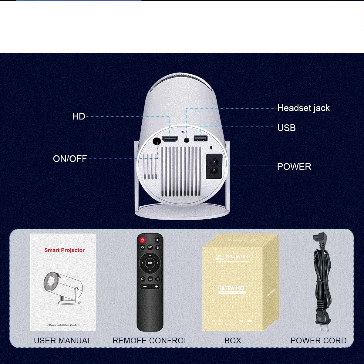 Amazon.com: Mini Hy300 Pro with Android 11, Portable 4K